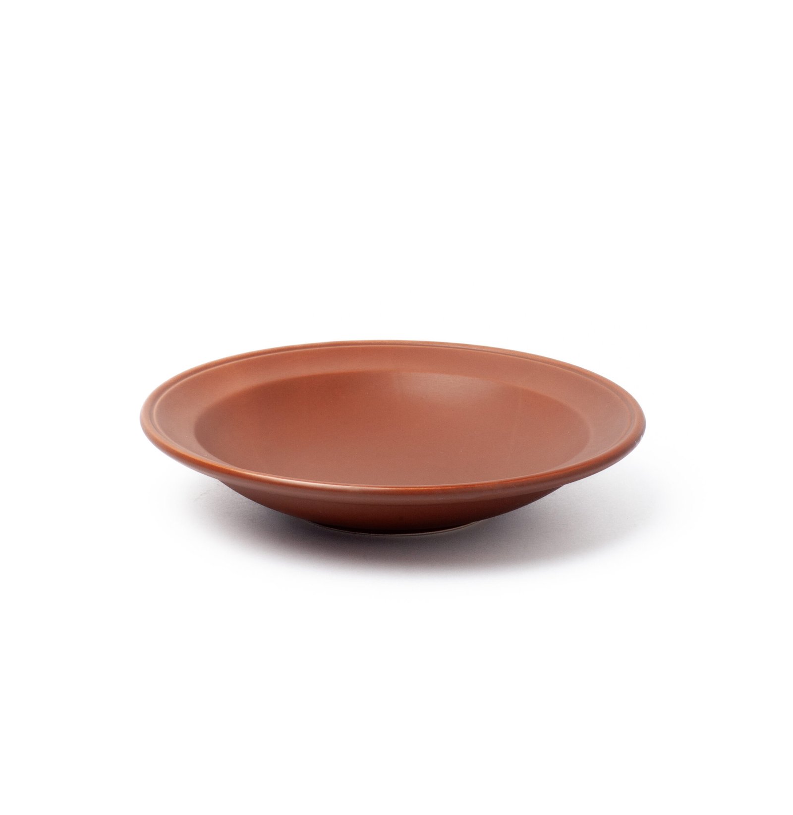 Plato hondo 3102 de cer&aacute;mica, l&iacute;nea 3000, color chocolate