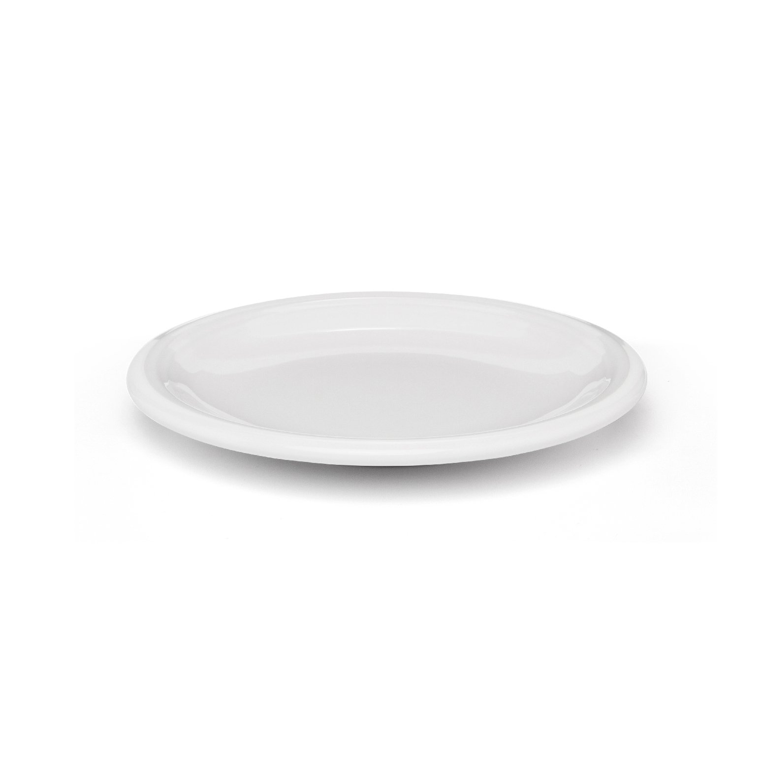 Plato de postre 2103 de cerámica, línea 2000, color blanco