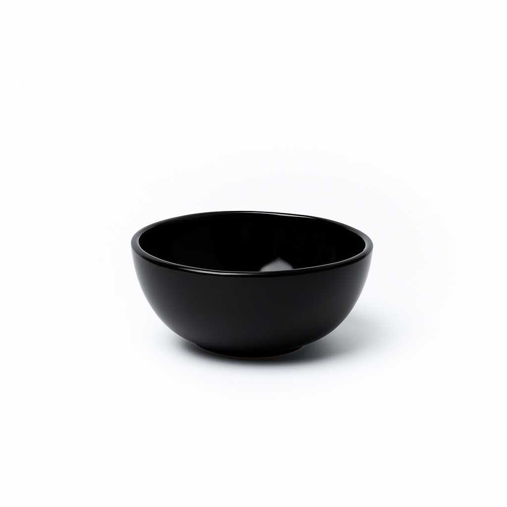 Bowl cerealero 383 de cerámica, línea 8000, color negro